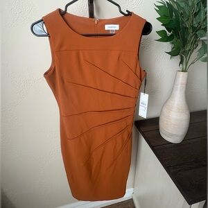 Calvin Klein Women's Orange Dress